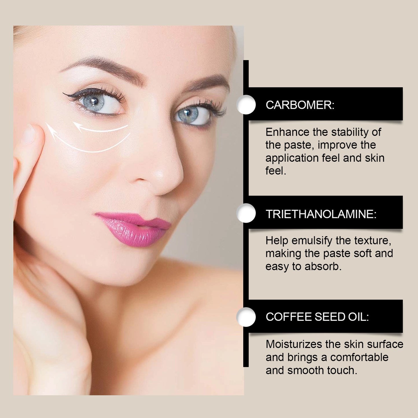 Masque facial hydratant Hoygi pour une peau douce