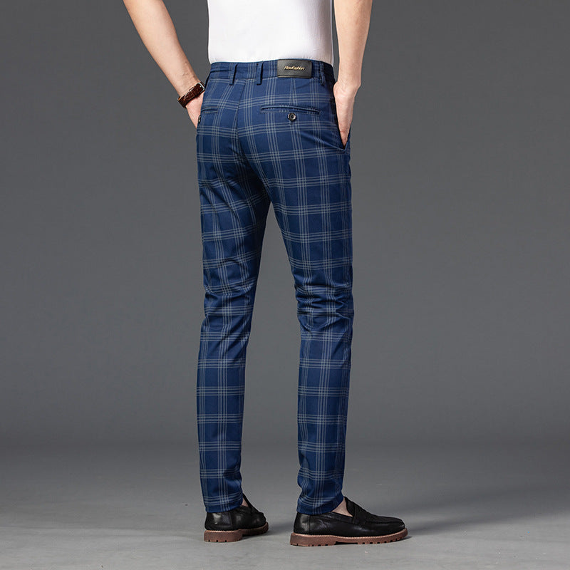 Pantalon décontracté en coton extensible pour hommes
