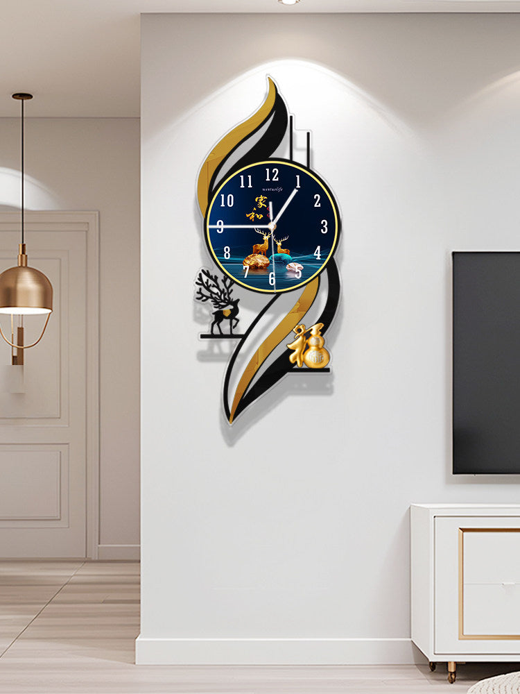 Horloge murale en quartz silencieuse style nordique