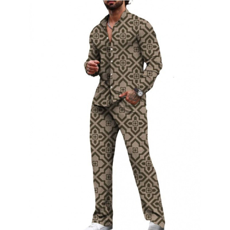 Chemise à manches longues costume décontracté