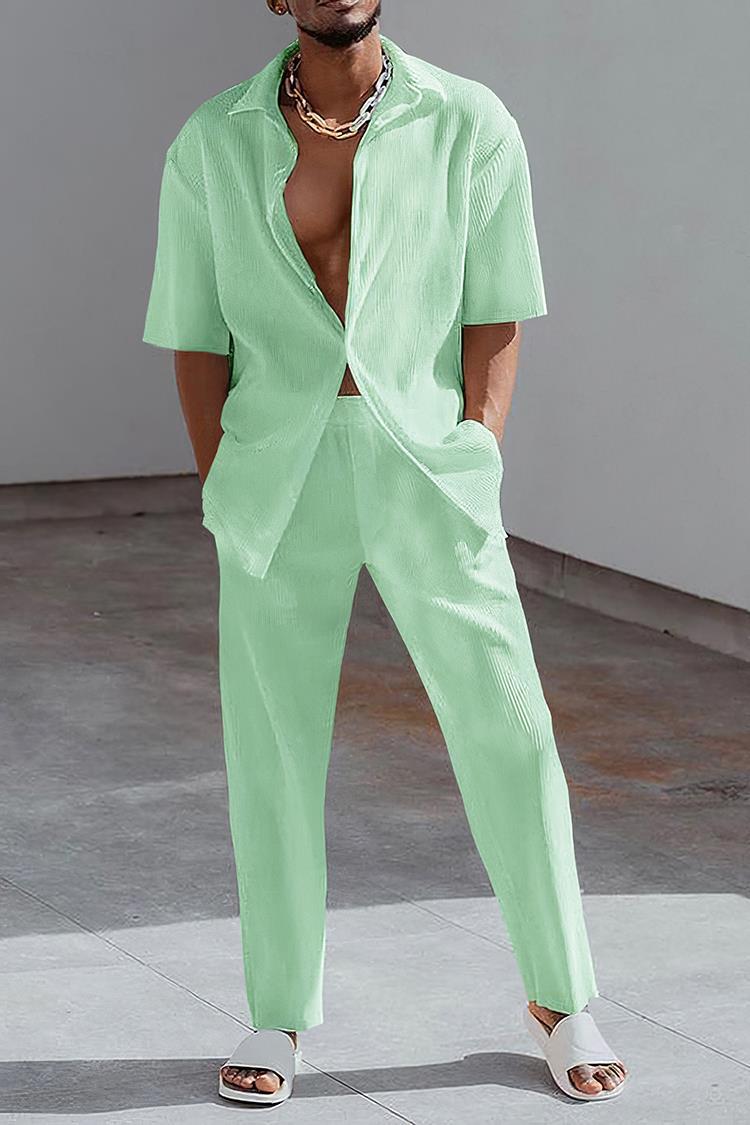 Chemise à manches courtes pour homme