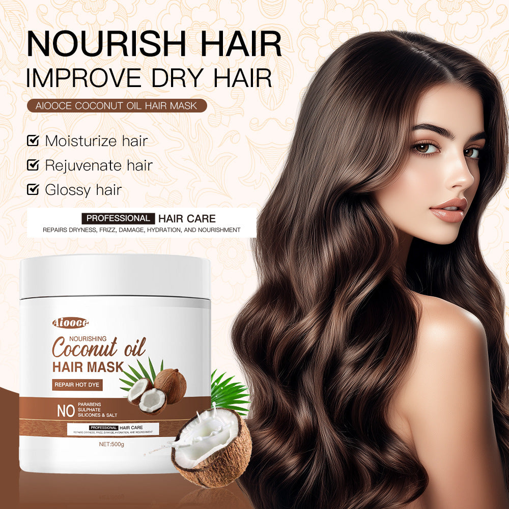 masque capillaire à l'huile de coco