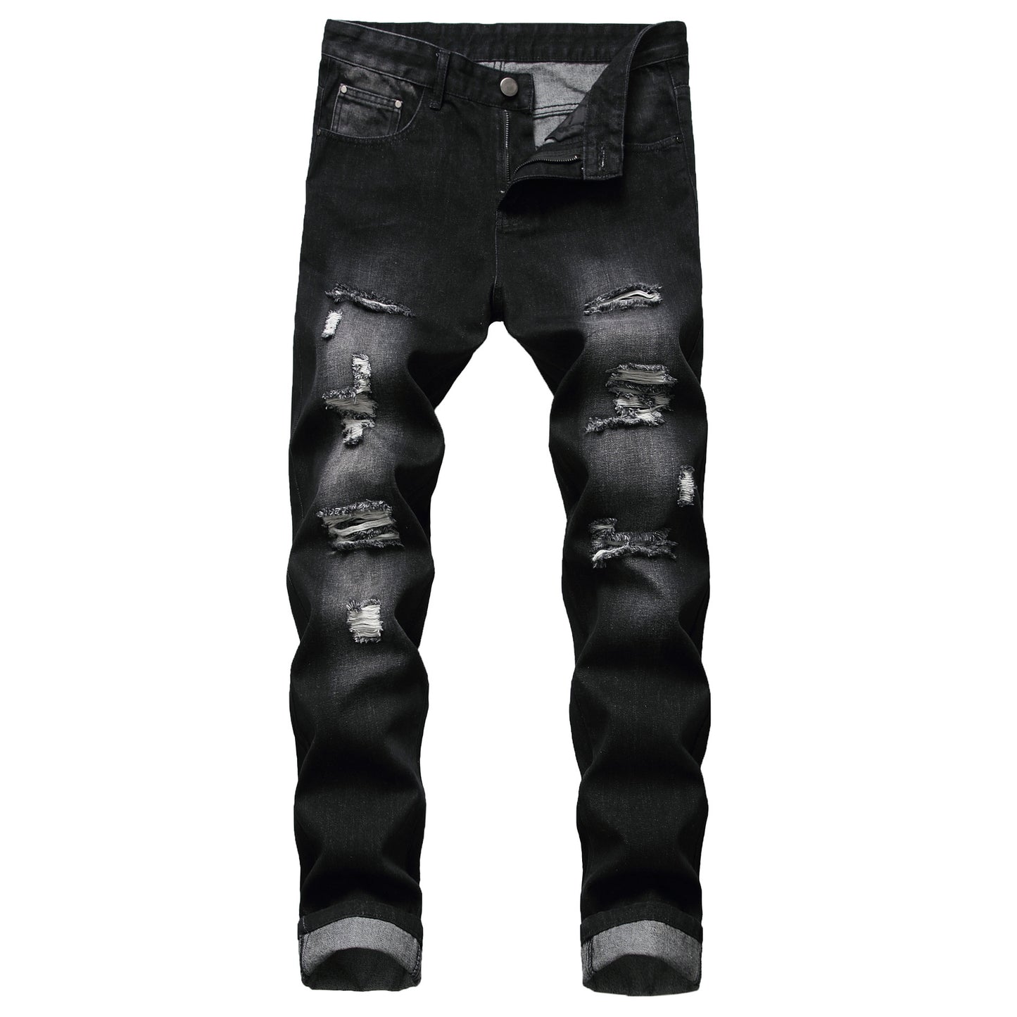 Jean droit en denim pour homme