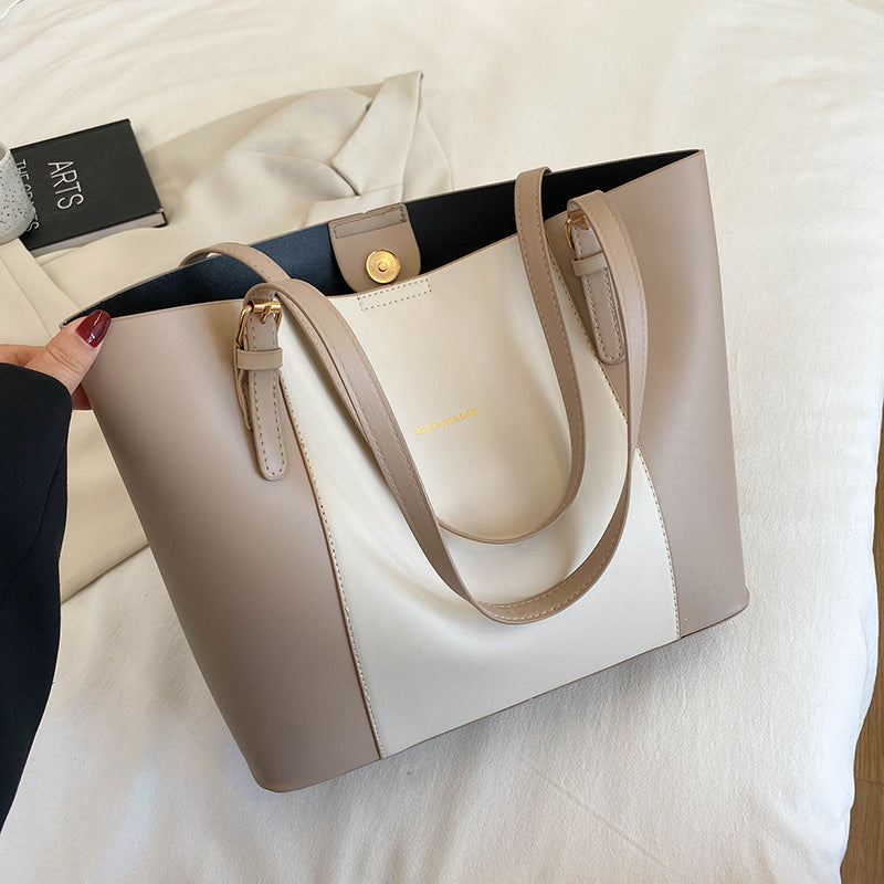 Sac cabas rétro en cuir PU