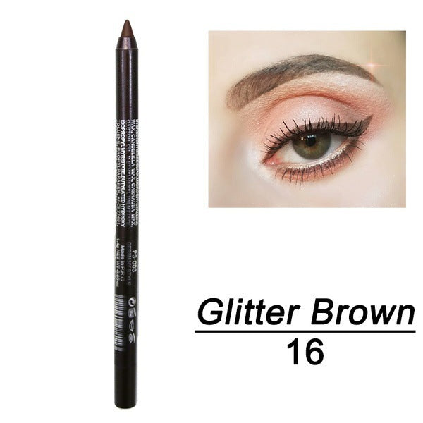 Eyeliner gel waterproof 14 couleurs avec finition nacrée