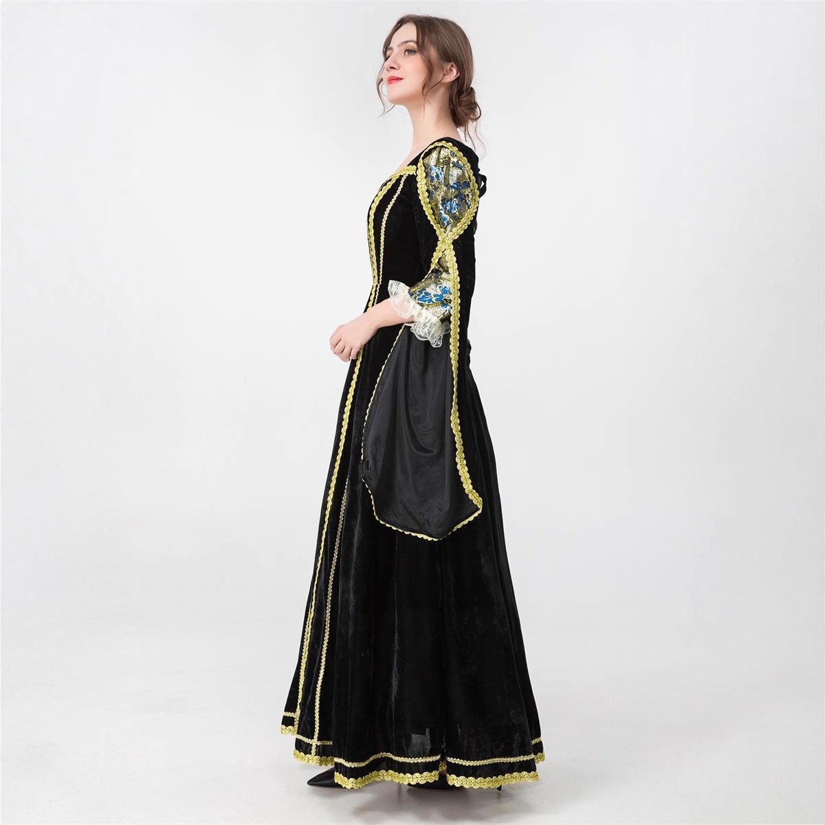 Robe de costume de sorcière gothique victorienne