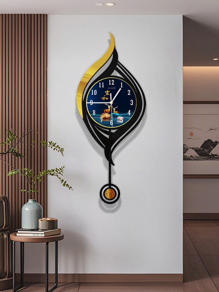 Horloge murale en quartz silencieuse style nordique