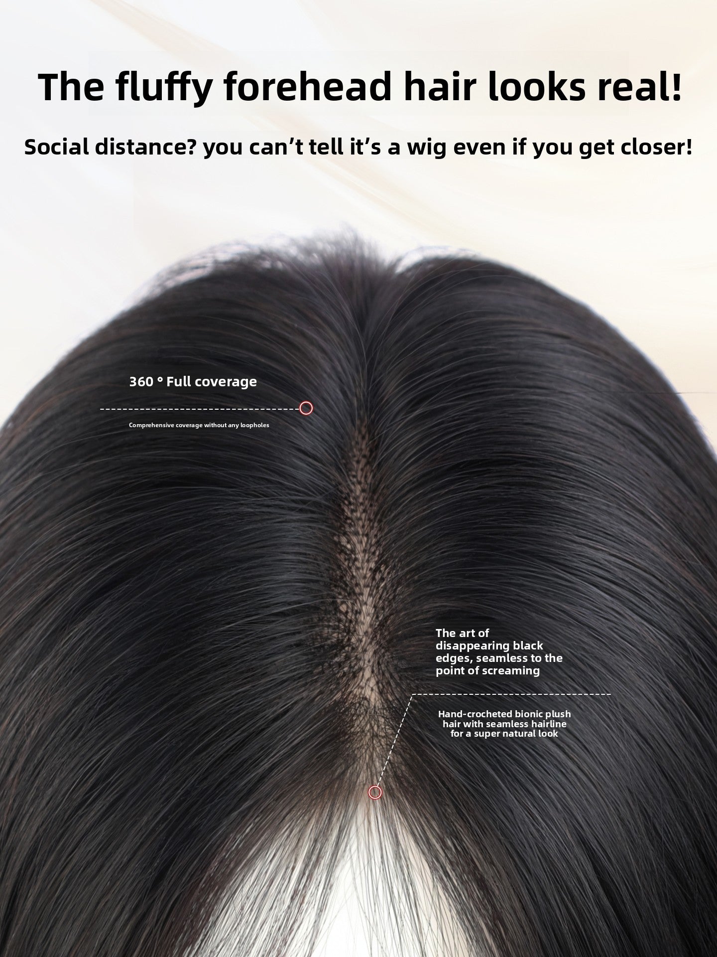 Perruque complète en cheveux humains véritables pour femmes