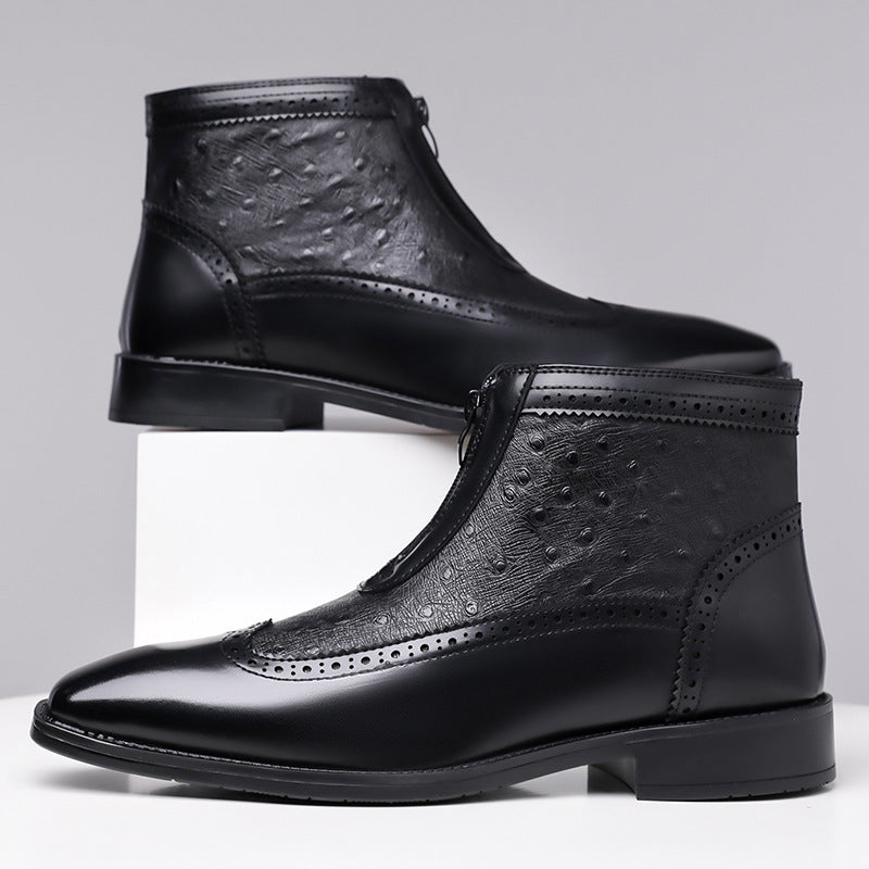 Chaussures pour hommes grande taille à bout pointu
