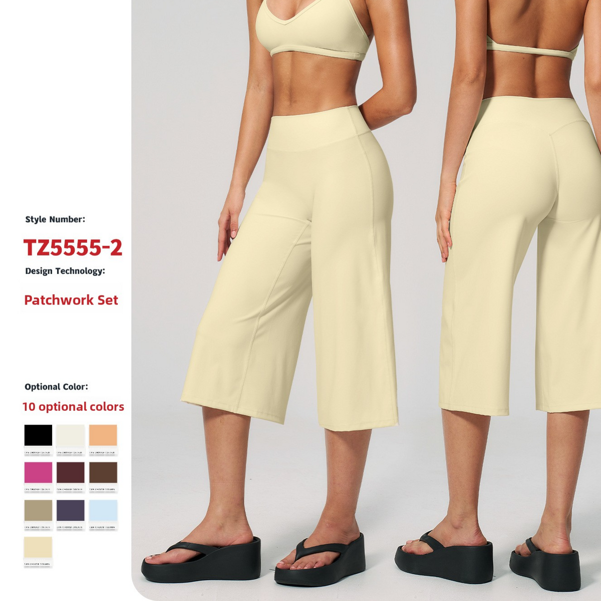 Ensemble de yoga pour femme : soutien-gorge anti-choc, short taille haute, tenue de sport deux pièces