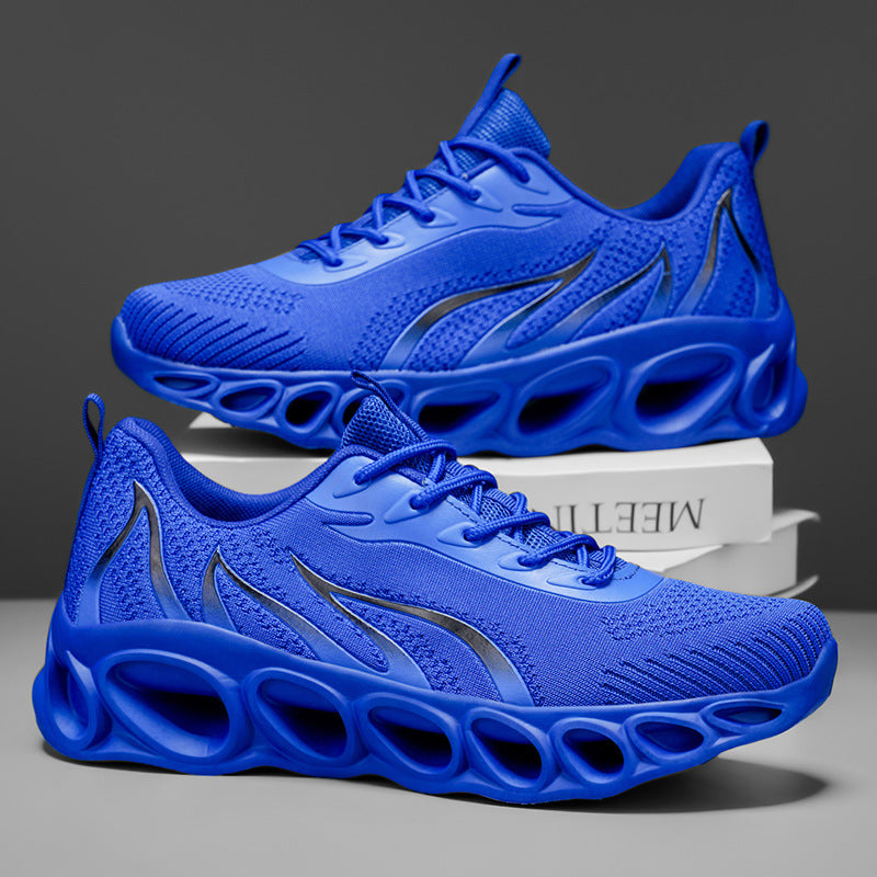 Chaussures de sport décontractées respirantes avec design flammes