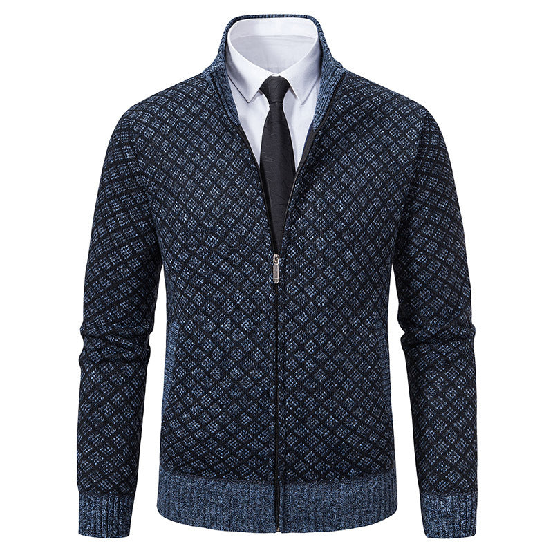 Cardigan à capuche en tricot pour hommes