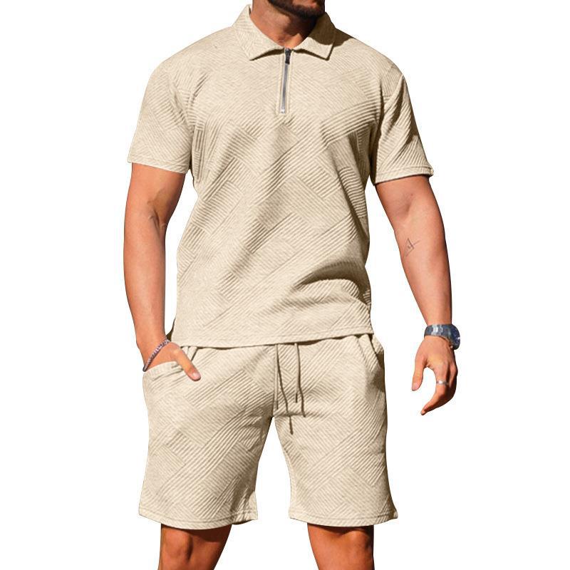 Polo et short texturés pour homme
