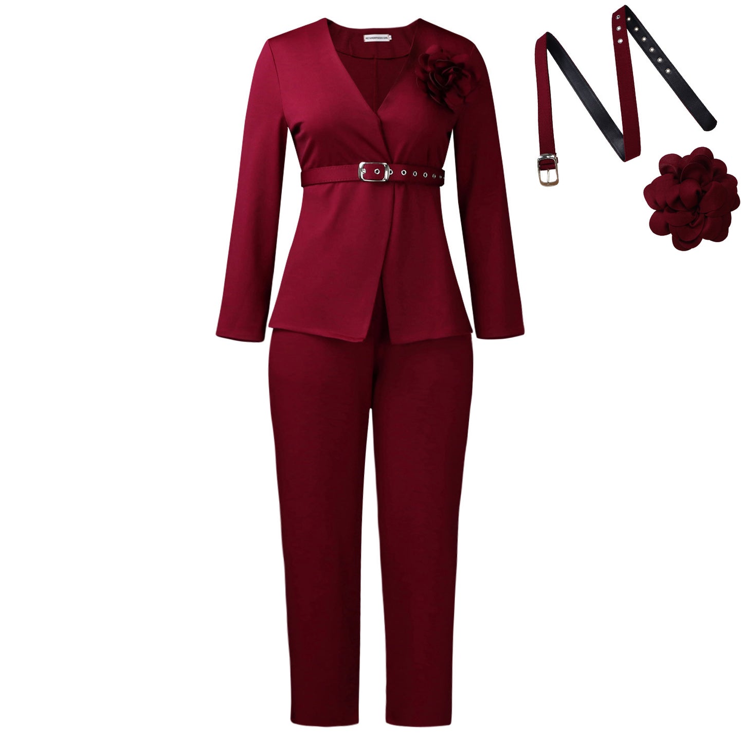 Habit :Pantalon de tailleur deux pièces pour femme