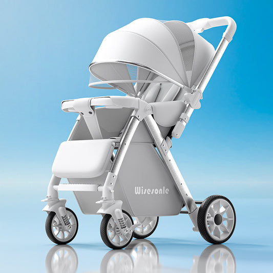 Poussette bébé légère et pliable en deux positions