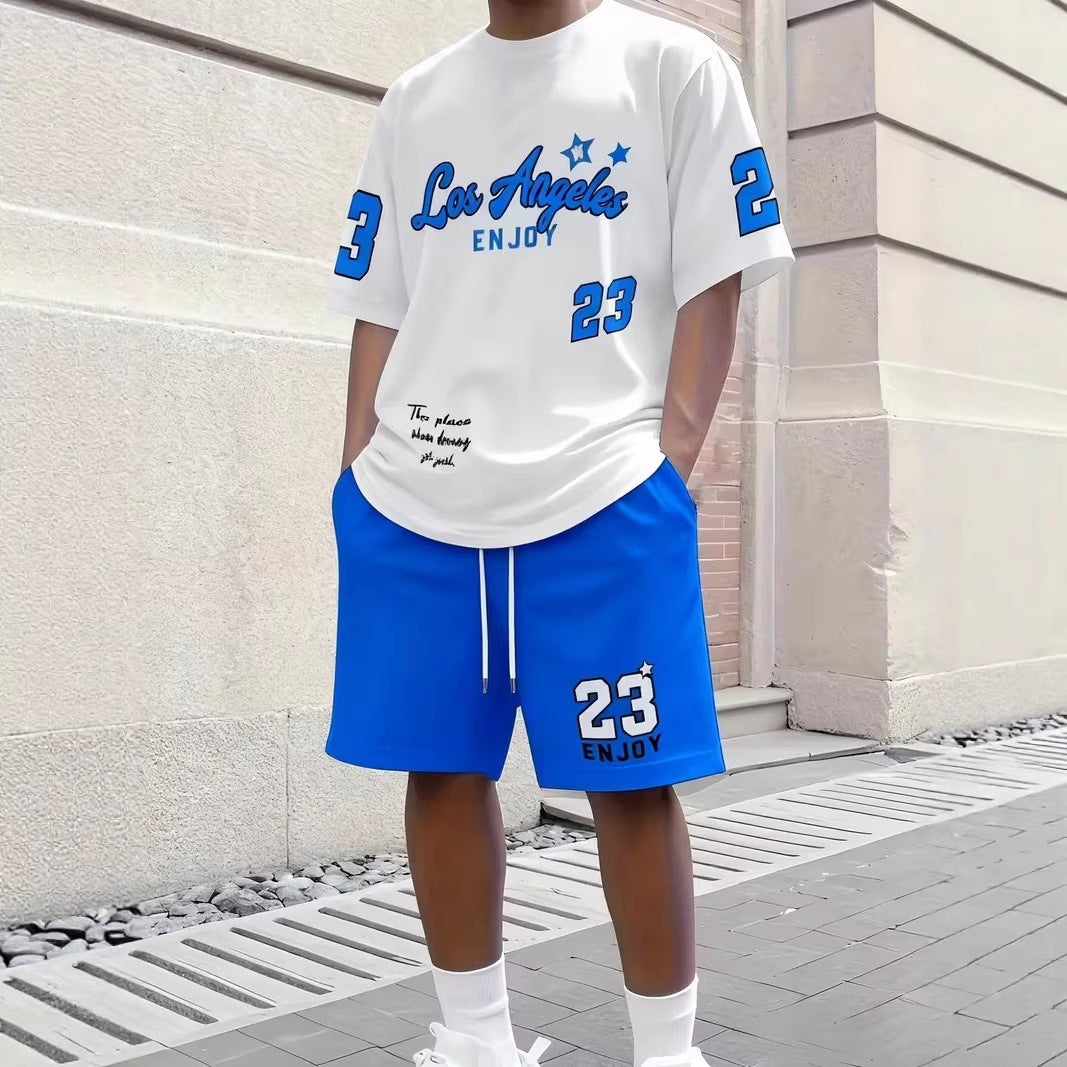 Ensemble short et manches courtes d'été pour homme