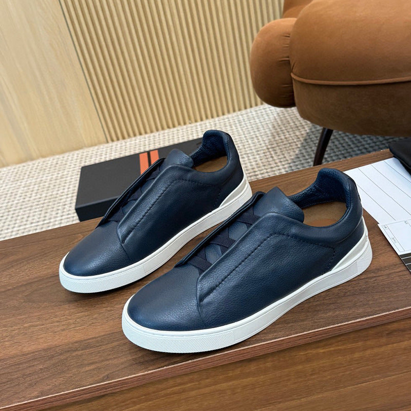 Chaussures décontractées à enfiler pour hommes avec bande élastique