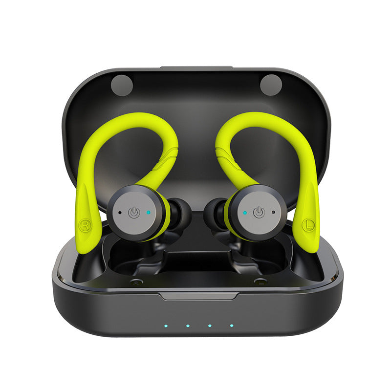 Écouteurs sans fil Bluetooth pour le sport, contour d'oreille stéréo