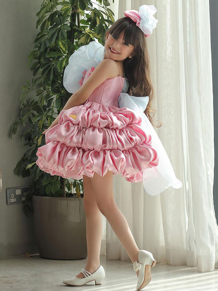 Robe de princesse Lolita pour filles avec nœud