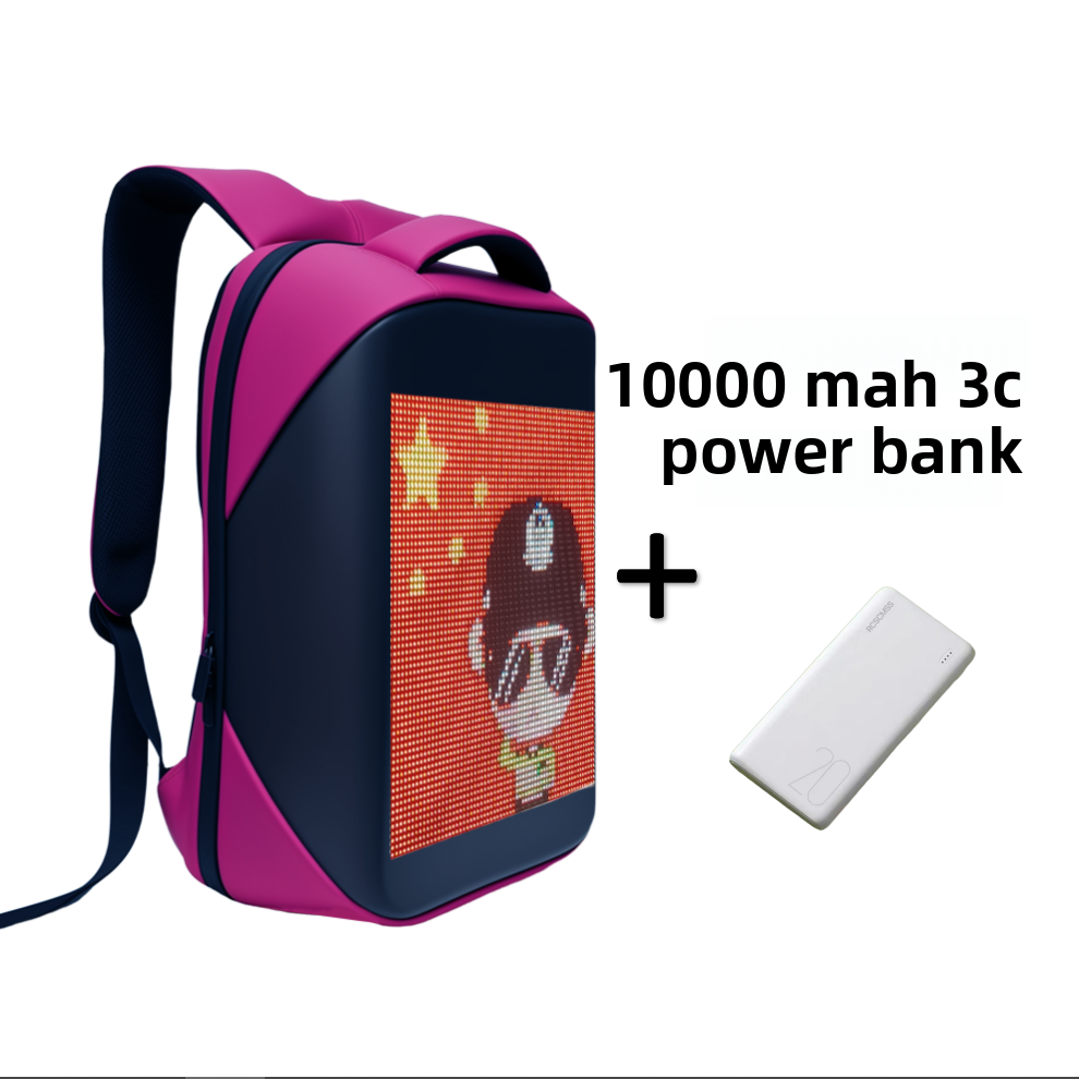 Sac à dos avec écran LED en couleur