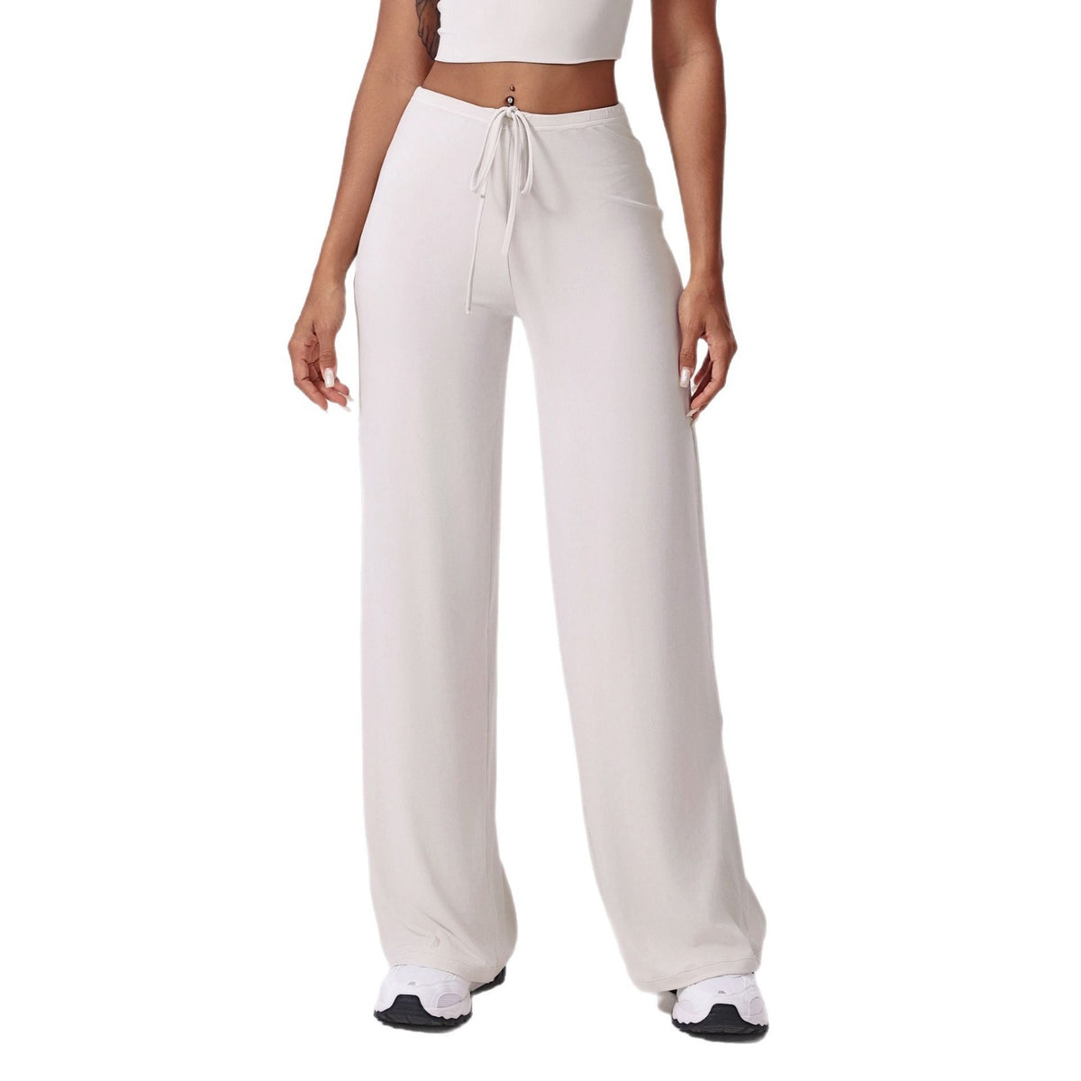 Pantalon de sport antibactérien rafraîchissant à jambes larges pour femme