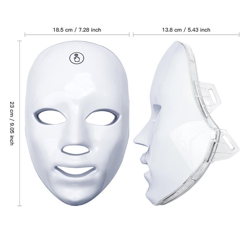 Masque facial de luminothérapie LED avec soin multi-longueurs d'onde