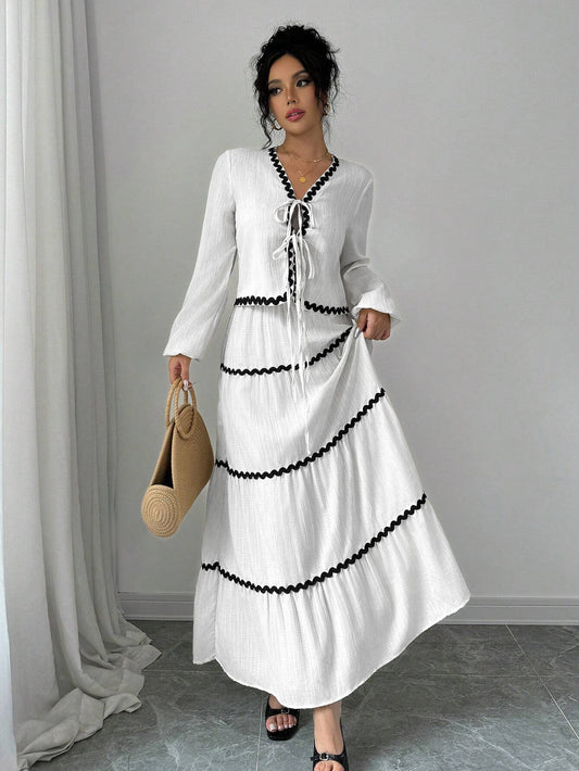 Robe ample à manches longues