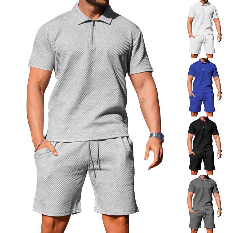 Polo et short texturés pour homme