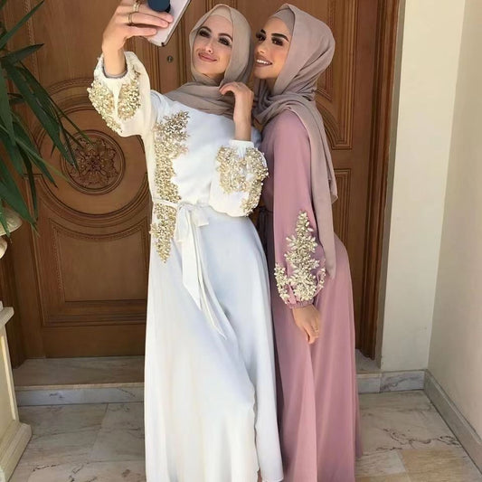 Robe Abaya à Manches Longues pour Femmes
