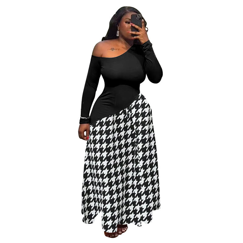 Robe à jupe ample