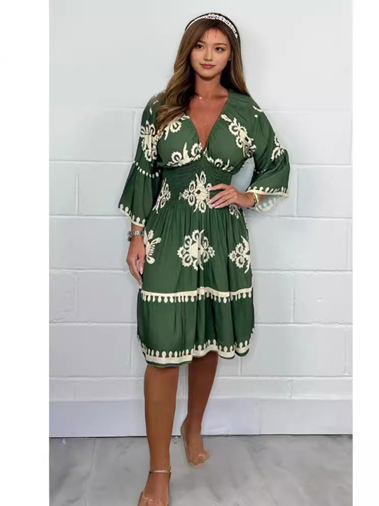 Robe imprimée pour femmes