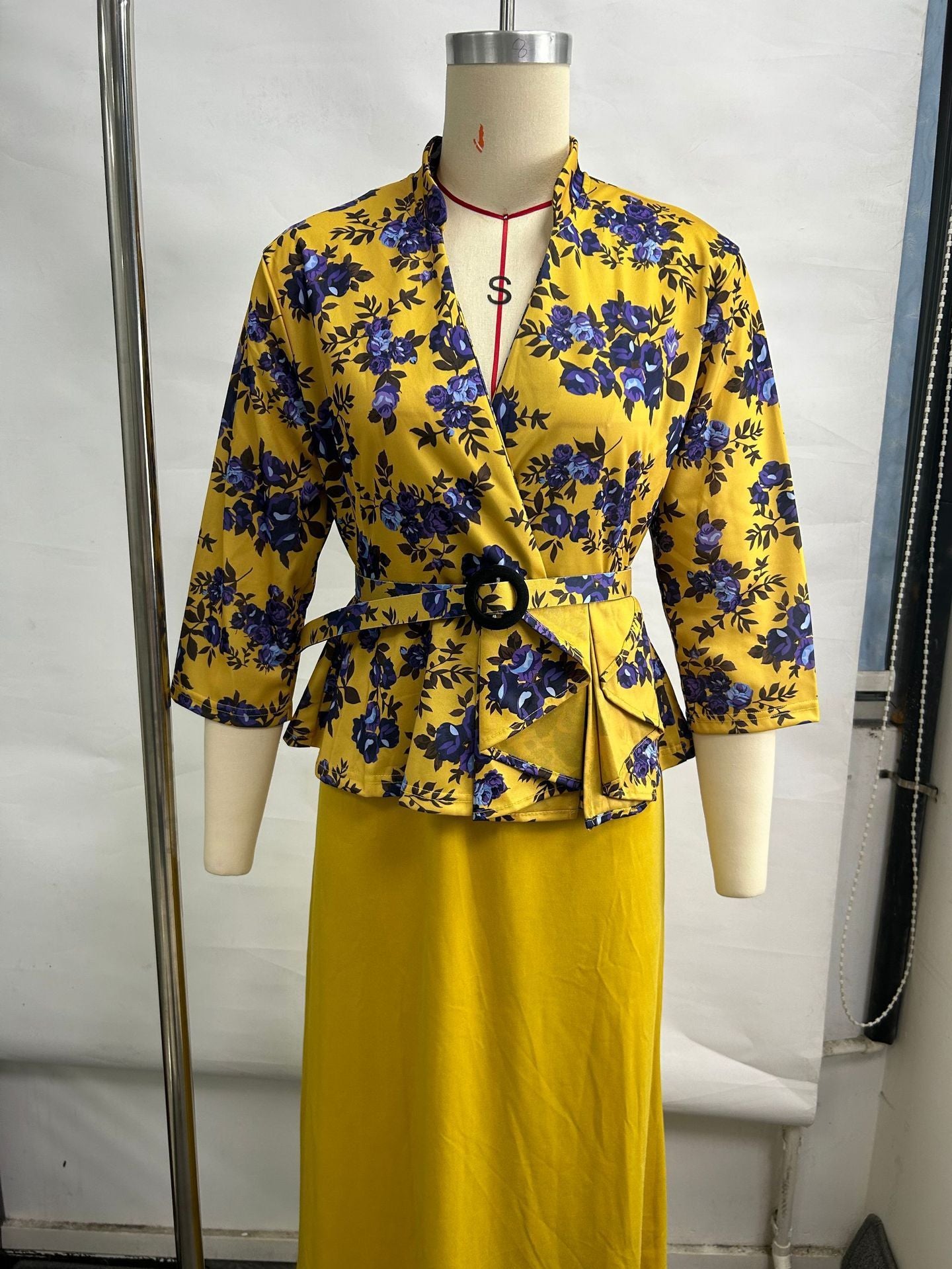Robe de soirée sirène imprimée Noël