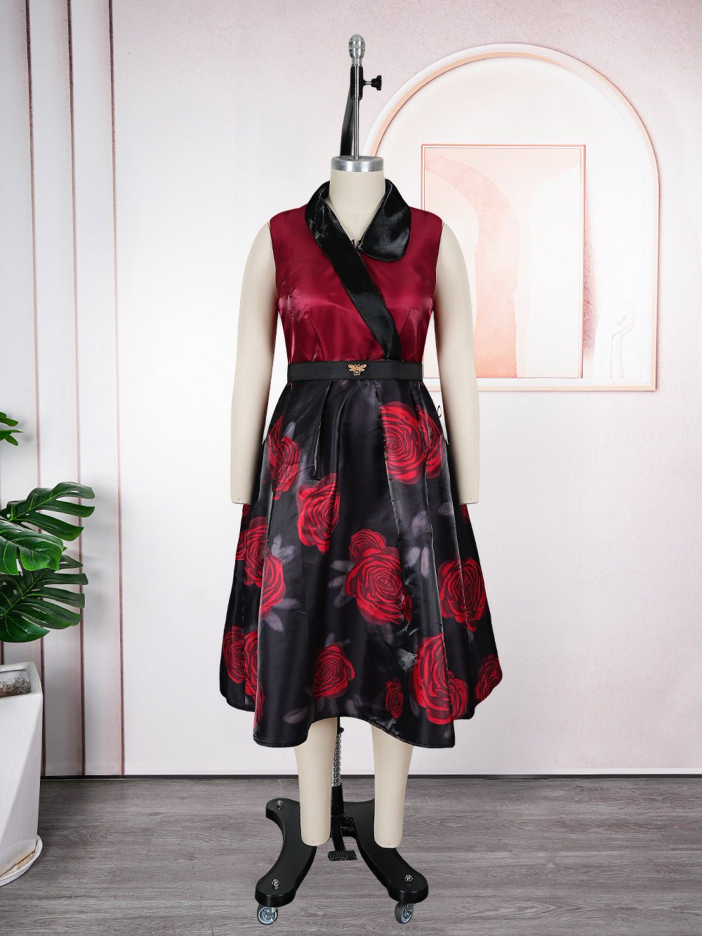 Habit :Robe d'été sexy imprimée sans manches