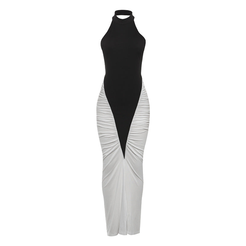 Robe moulante dos nu à col licou