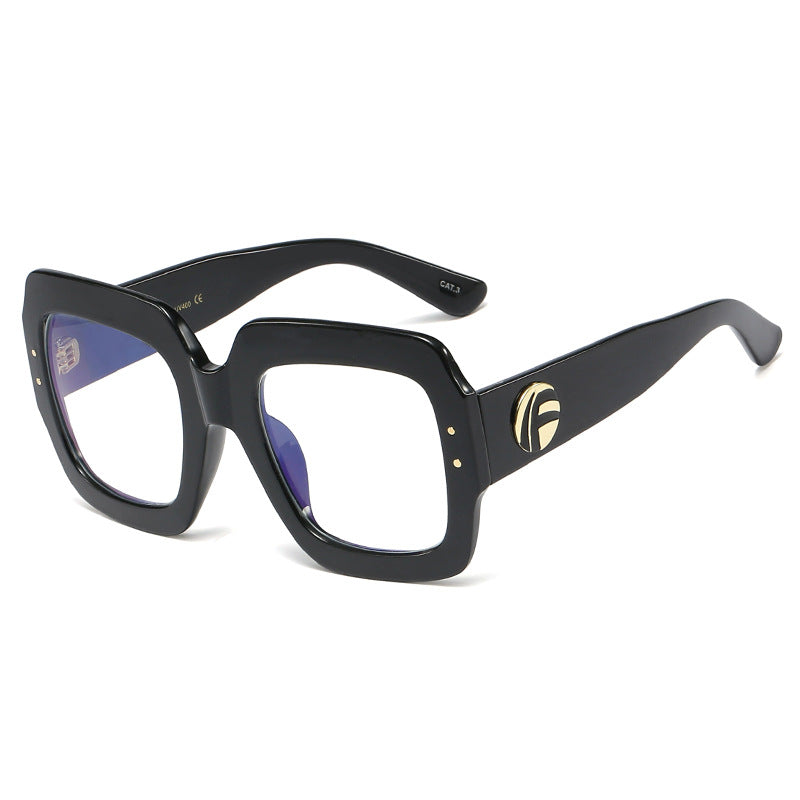 Lunettes anti-lumière bleue à grande monture