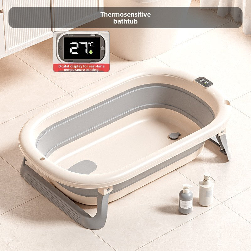Baignoire pliable pour bébé avec accessoires
