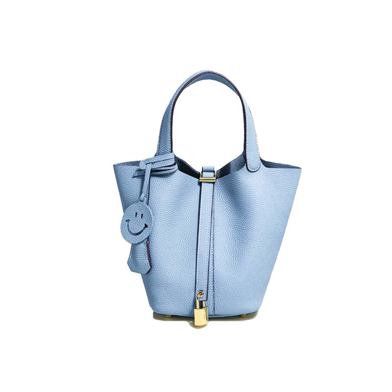 Sac seau en cuir pour femme