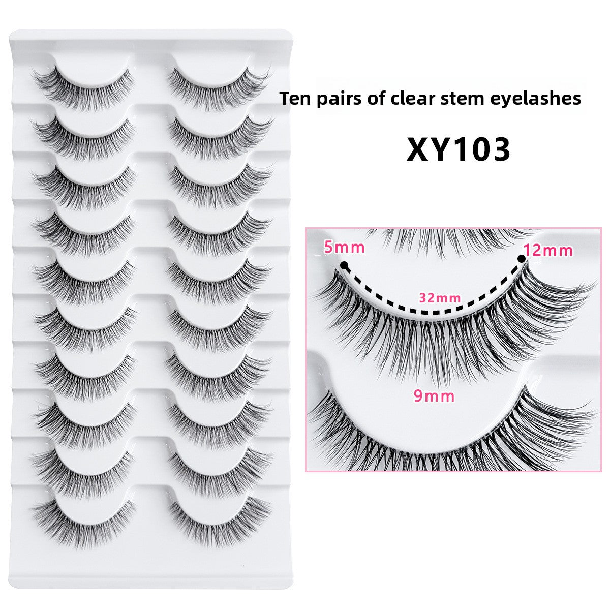 Faux cils 10 paires effet naturel