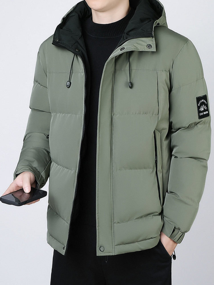 Veste d'hiver thermique coupe-vent pour homme