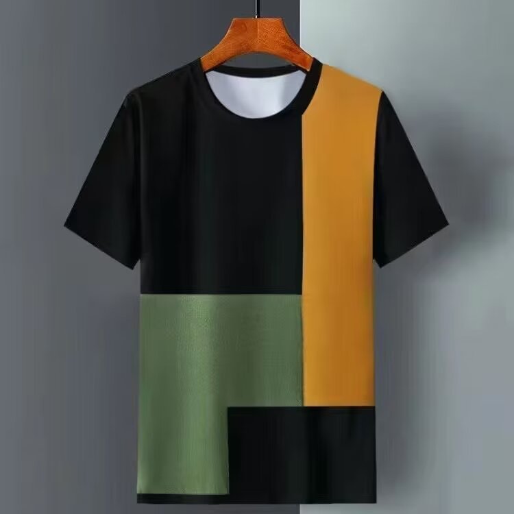 Habit :Chemise à manches courtes en soie glacée pour homme