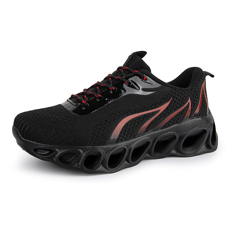 Chaussures de sport décontractées respirantes avec design flammes