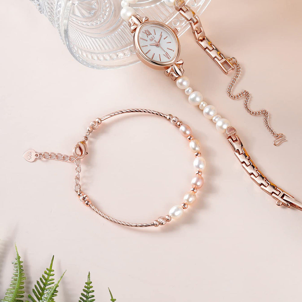 Montre coquillage et perle
