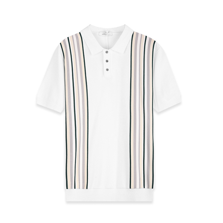 Polo rayé respirant pour homme