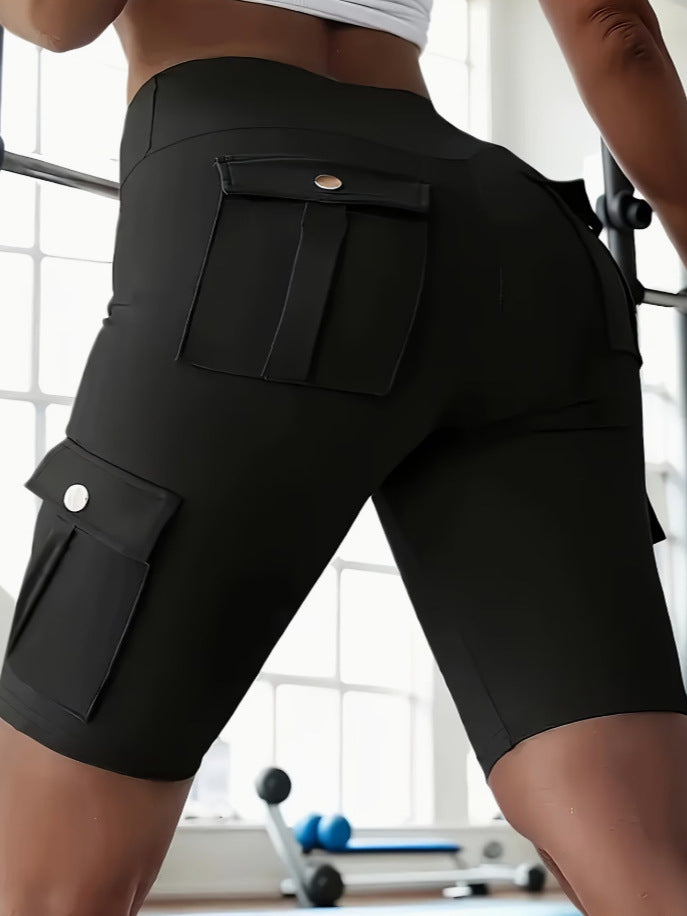 Shorts de yoga cargo extensibles pour femmes