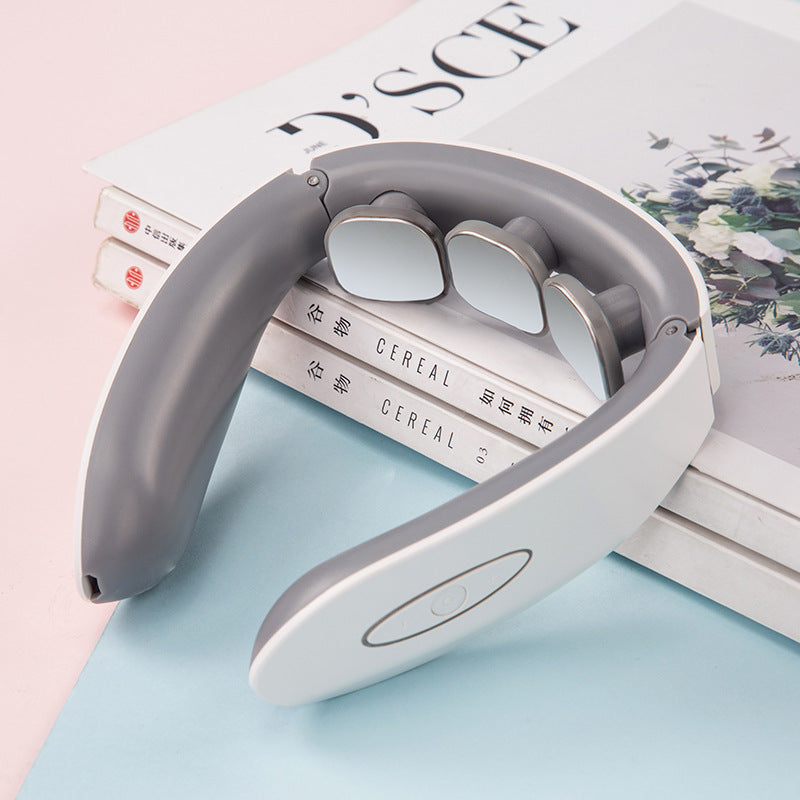 Appareil de massage cervical portable avec fonction chauffante et électrothérapie