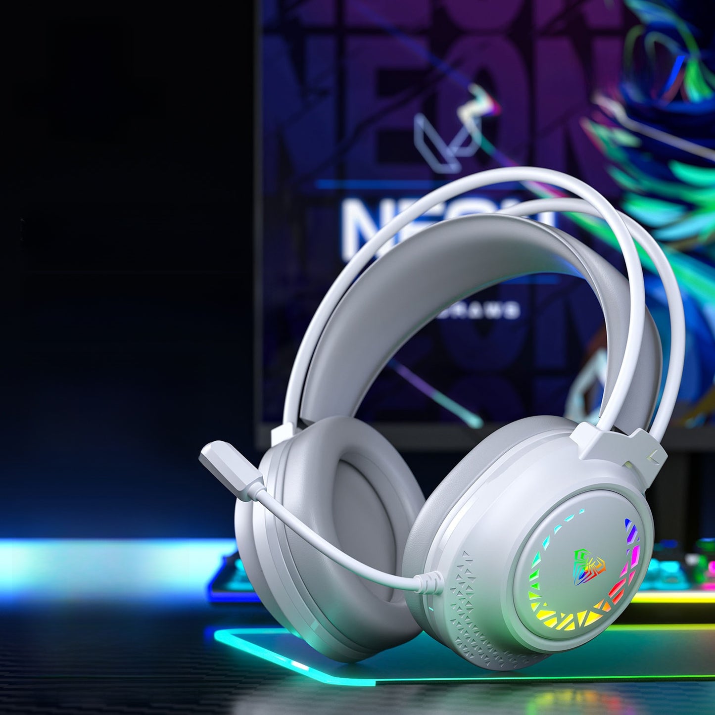 Casque de jeu filaire avec réduction de bruit