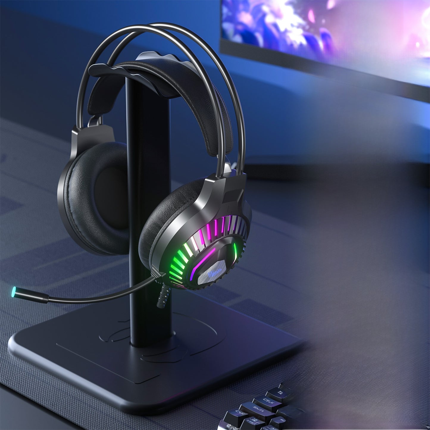 Casque de jeu filaire avec réduction de bruit