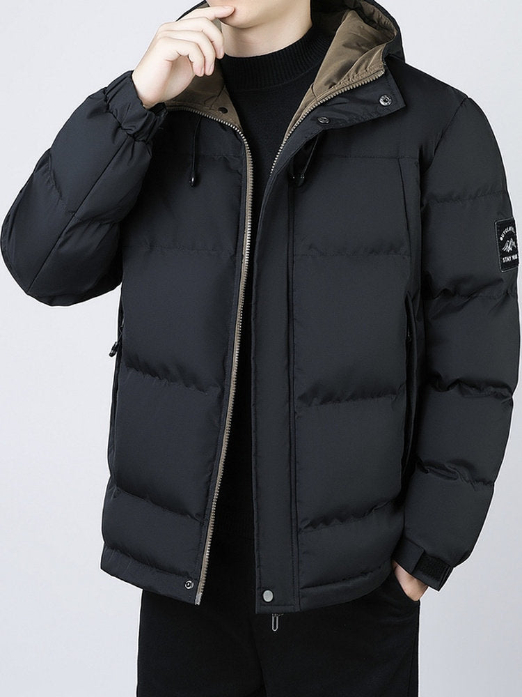 Veste d'hiver thermique coupe-vent pour homme