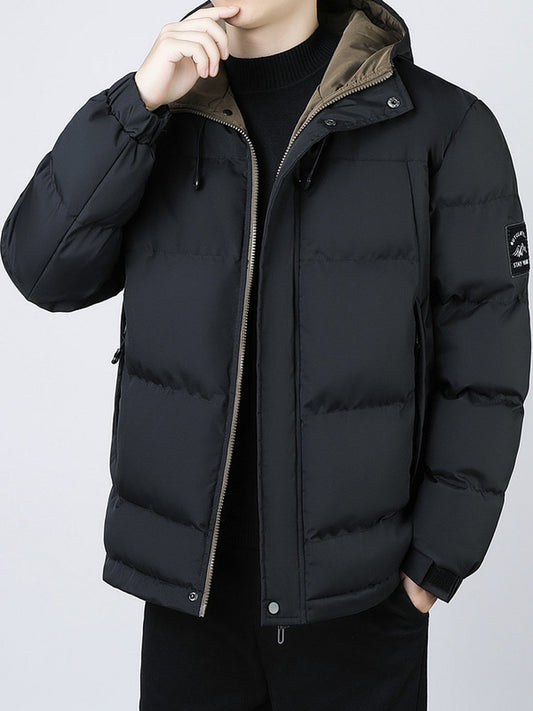 Veste d'hiver thermique coupe-vent pour homme