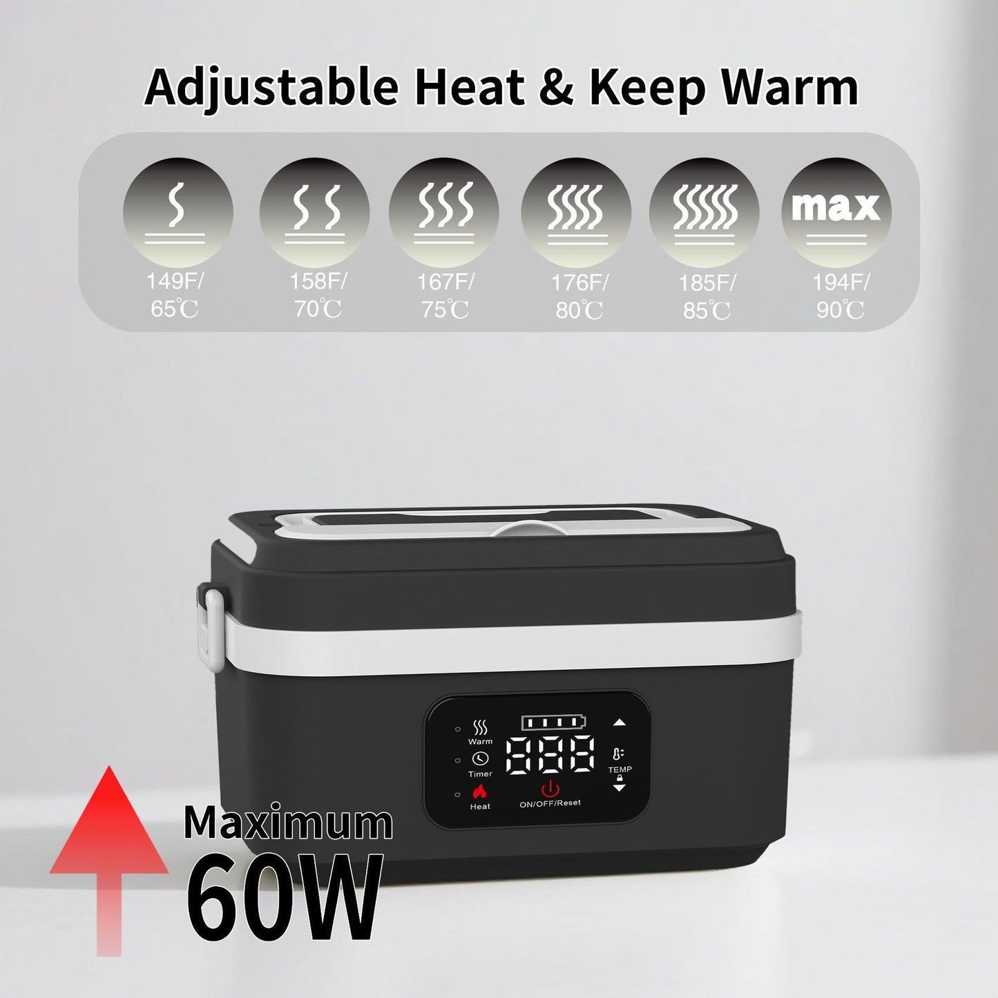 Boîte à déjeuner chauffante USB portable